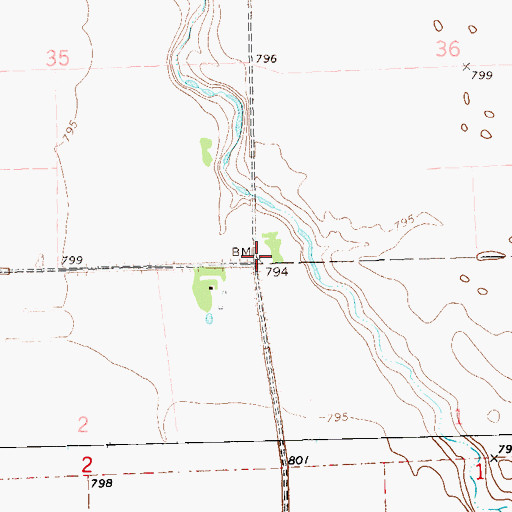 Topographic Map of Willow Grove School (historical), MN