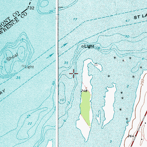 Topographic Map of Louisville Landing (historical), NY