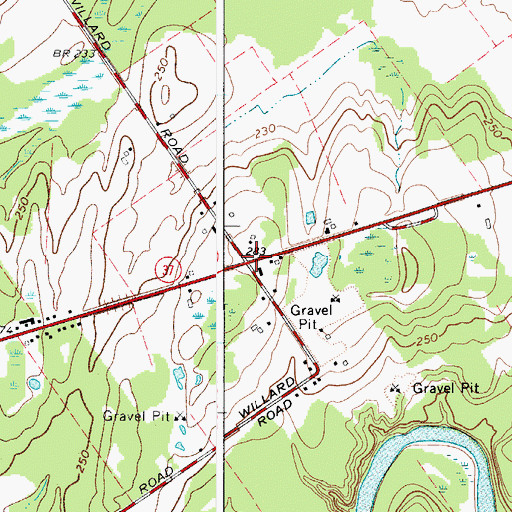 Topographic Map of School Number 2 (historical), NY