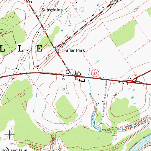 Topographic Map of School Number 5 (historical), NY