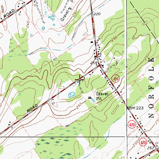 Topographic Map of School Number 11 (historical), NY