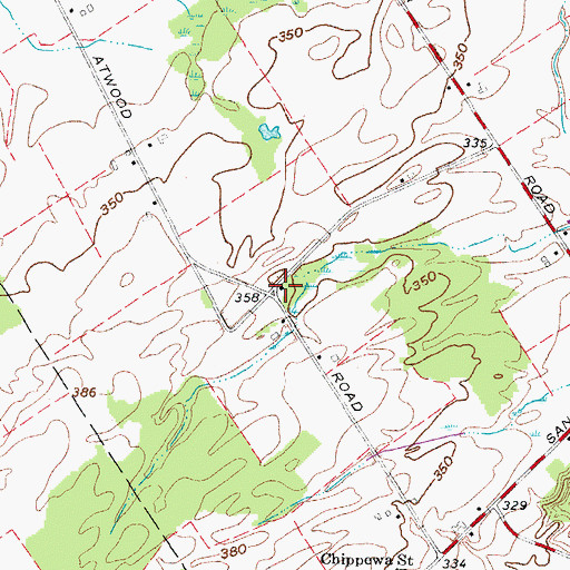 Topographic Map of School Number 9 (historical), NY