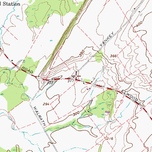 Topographic Map of School Number 14 (historical), NY