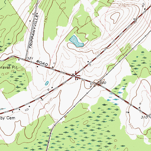 Topographic Map of School Number 2 (historical), NY