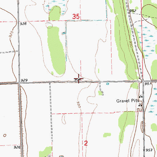 Topographic Map of Mayflower School (historical), MN