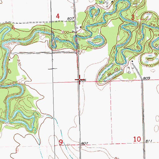 Topographic Map of Jerome School (historical), MN