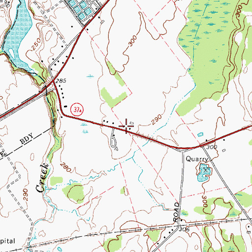 Topographic Map of School Number 1 (historical), NY