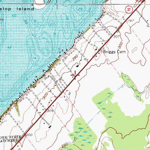 Topographic Map of School Number 19 (historical), NY
