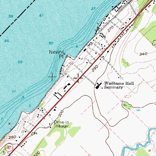 Topographic Map of School Number 1 (historical), NY