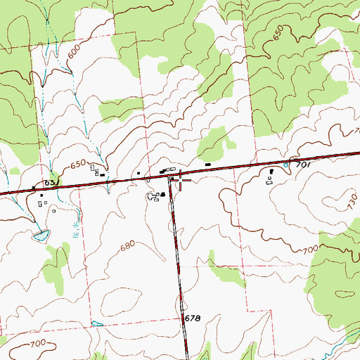Topographic Map of School Number 1 (historical), NY