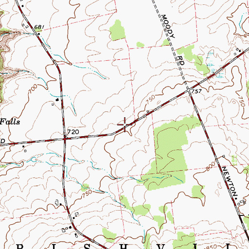 Topographic Map of School Number 3 (historical), NY