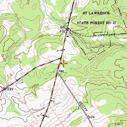 Topographic Map of School Number 19 (historical), NY