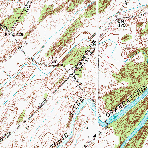 Topographic Map of Griffith School (historical), NY
