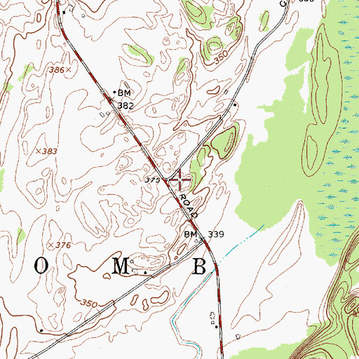 Topographic Map of Hyde School (historical), NY