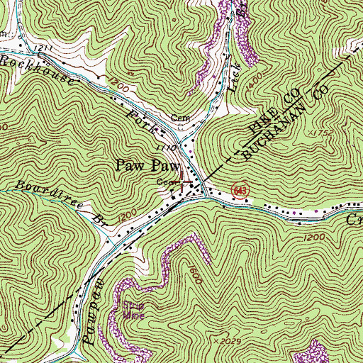 Topographic Map of Coleman Cemetery, KY