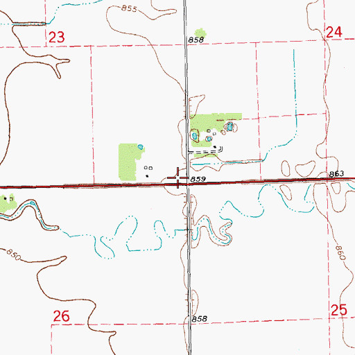 Topographic Map of School Number 5 (historical), MN