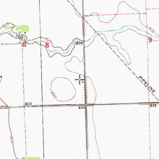 Topographic Map of Whalen School (historical), MN