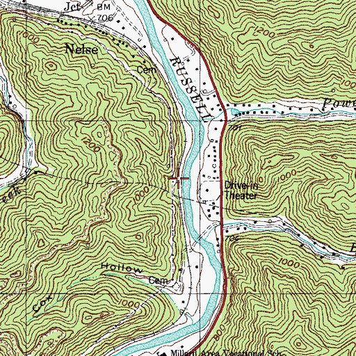 Topographic Map of Elkman Station (historical), KY