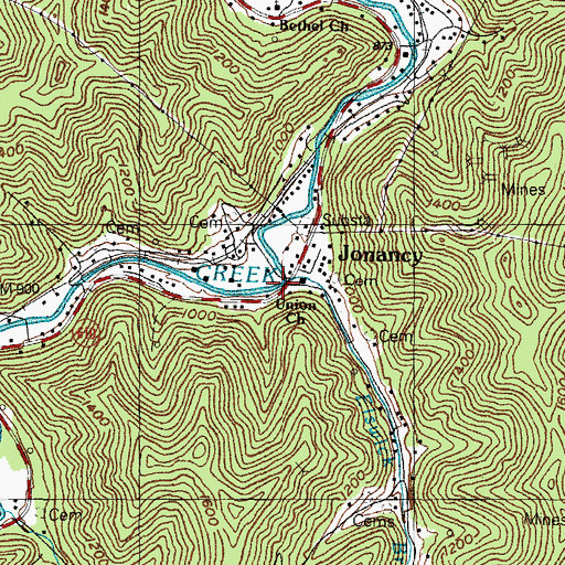 Topographic Map of Elswick School, KY
