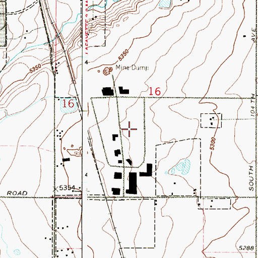 Topographic Map of Colorado Technological Center, CO