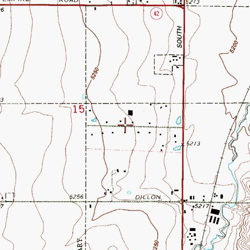 Topographic Map of Maple Grove, CO