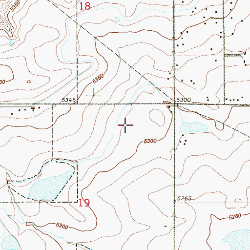 Topographic Map of Broadlands Golf Course, CO