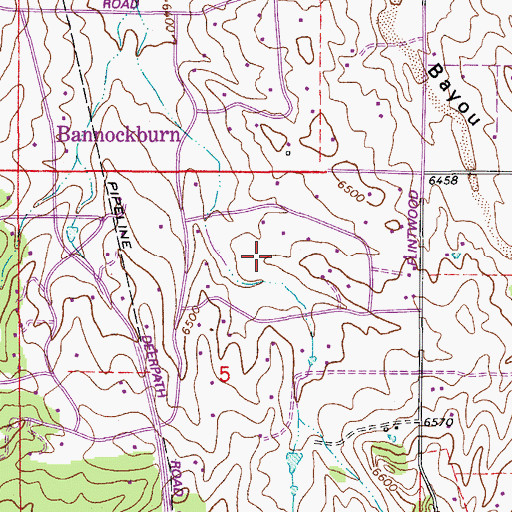 Topographic Map of Country Acres, CO