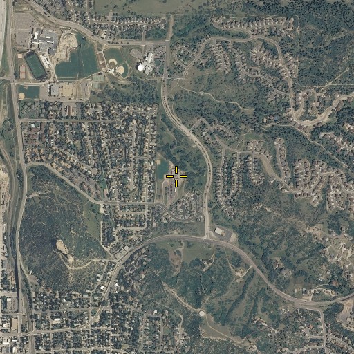 Aerial/Satellite Image of Castle Rock Elementary School, CO