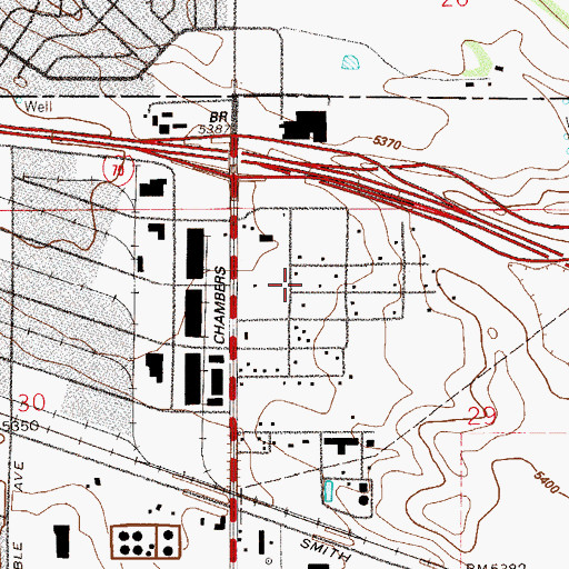 Topographic Map of Khmer Christian Reformed Church, CO