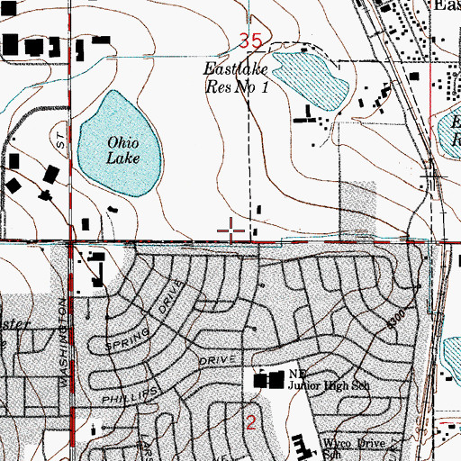 Topographic Map of Christ The King Fellowship Church, CO
