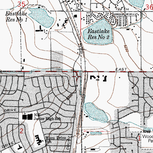 Topographic Map of Trinity Chrsitian Fellowship Church, CO