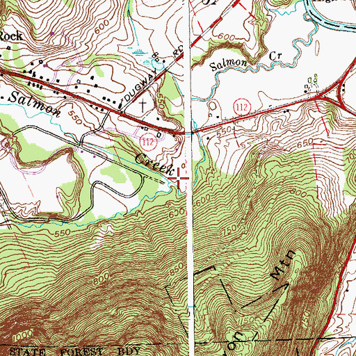 Topographic Map of White Hollow Brook, CT