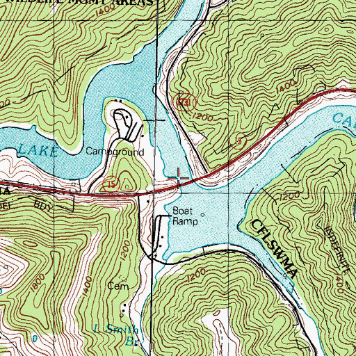 Topographic Map of Smiths Post Office (historical), KY