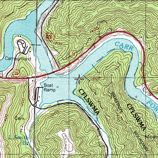 Topographic Map of Smithsboro Baptist Church (historical), KY