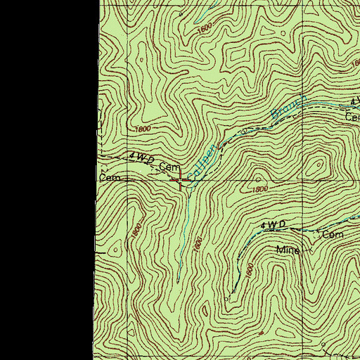 Topographic Map of Sylvester (historical), KY