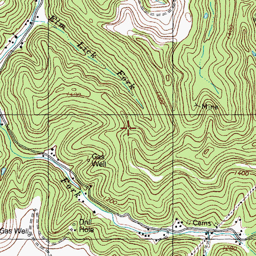 Topographic Map of Tana Post Office (historical), KY