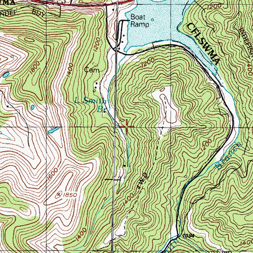 Topographic Map of Tana Post Office (historical), KY