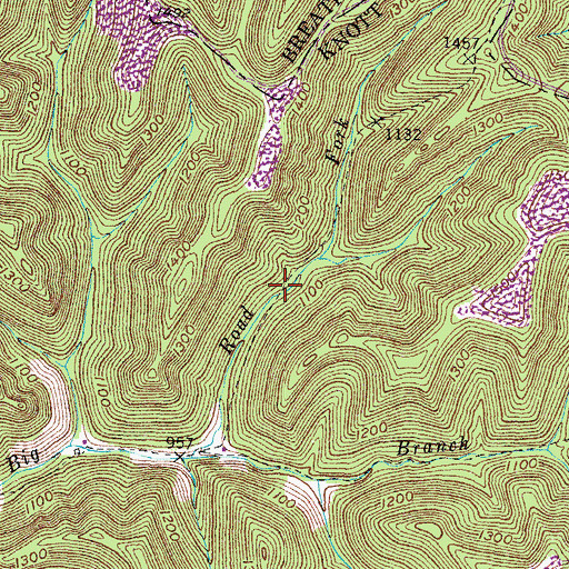 Topographic Map of Indian Grave, KY