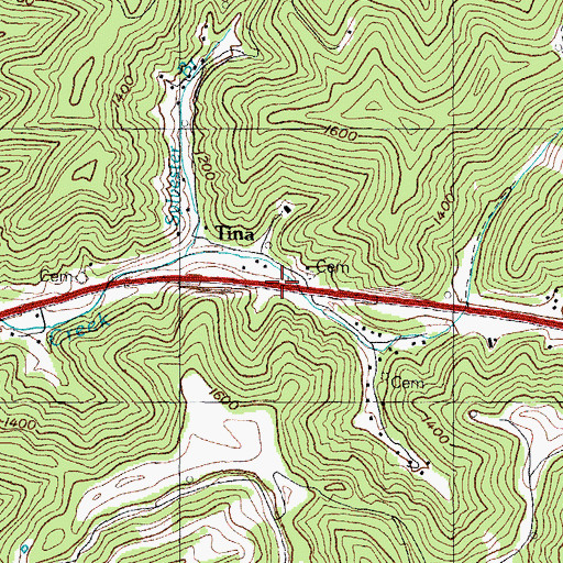 Topographic Map of Montgomery (historical), KY