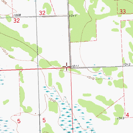 Topographic Map of West School (historical), MN