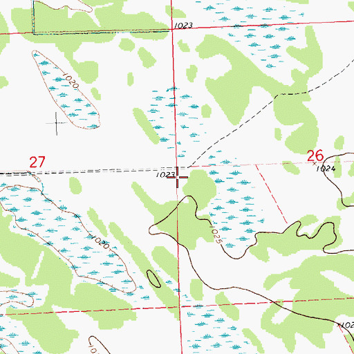 Topographic Map of Red Top School (historical), MN
