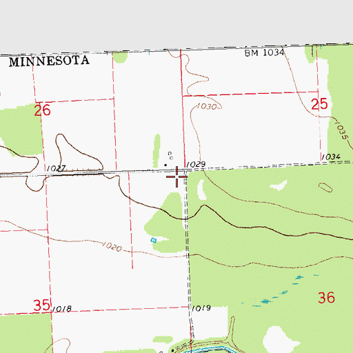 Topographic Map of Saint Pauls Church (historical), MN