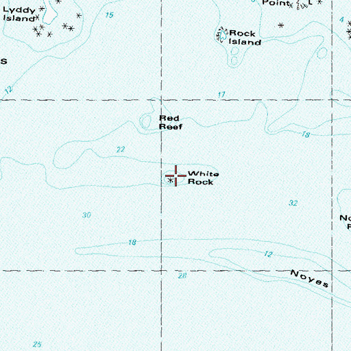 Topographic Map of White Rock, CT