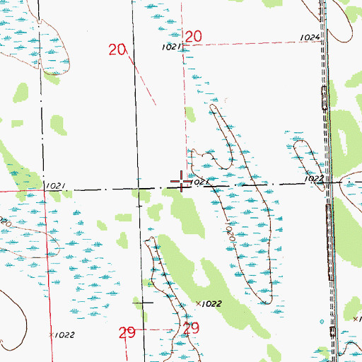Topographic Map of Johnson School (historical), MN