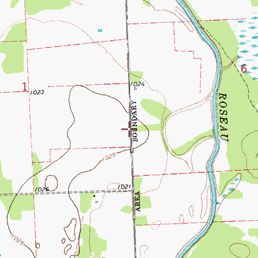 Topographic Map of Oak Point (historical), MN