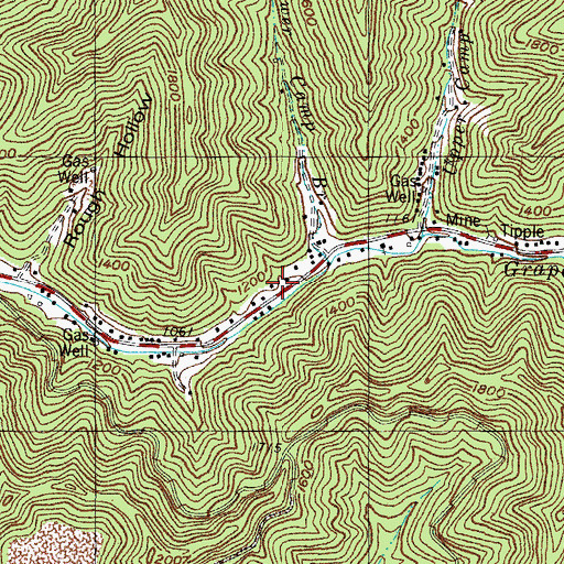 Topographic Map of Head of Grapevine School (historical), KY