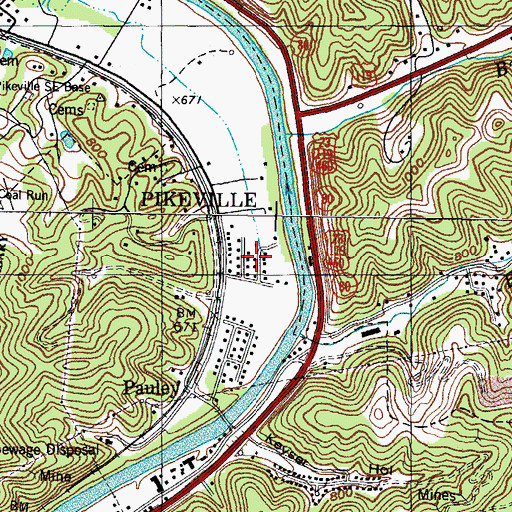 Topographic Map of Keel Addition (historical), KY