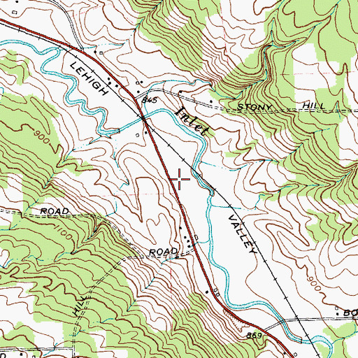 Topographic Map of School Number 1 (historical), NY