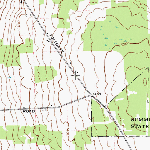 Topographic Map of School Number 2 (historical), NY
