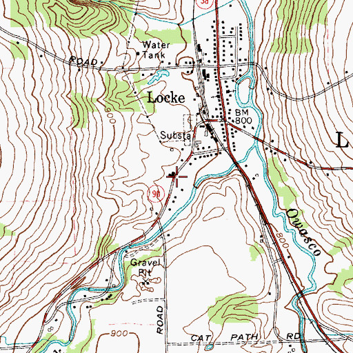Topographic Map of School Number 4 (historical), NY